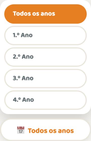 Widget flutuante de filtro por ano